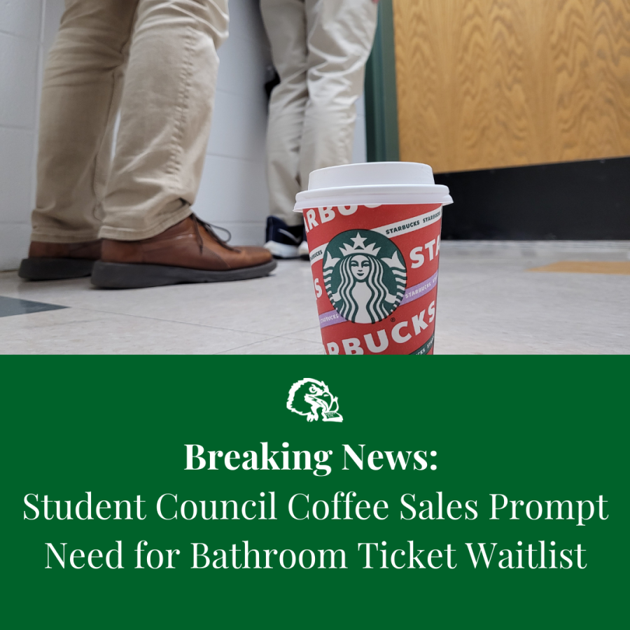 Student Council Coffee Sales Prompt Need for Bathroom Ticket Waitlist