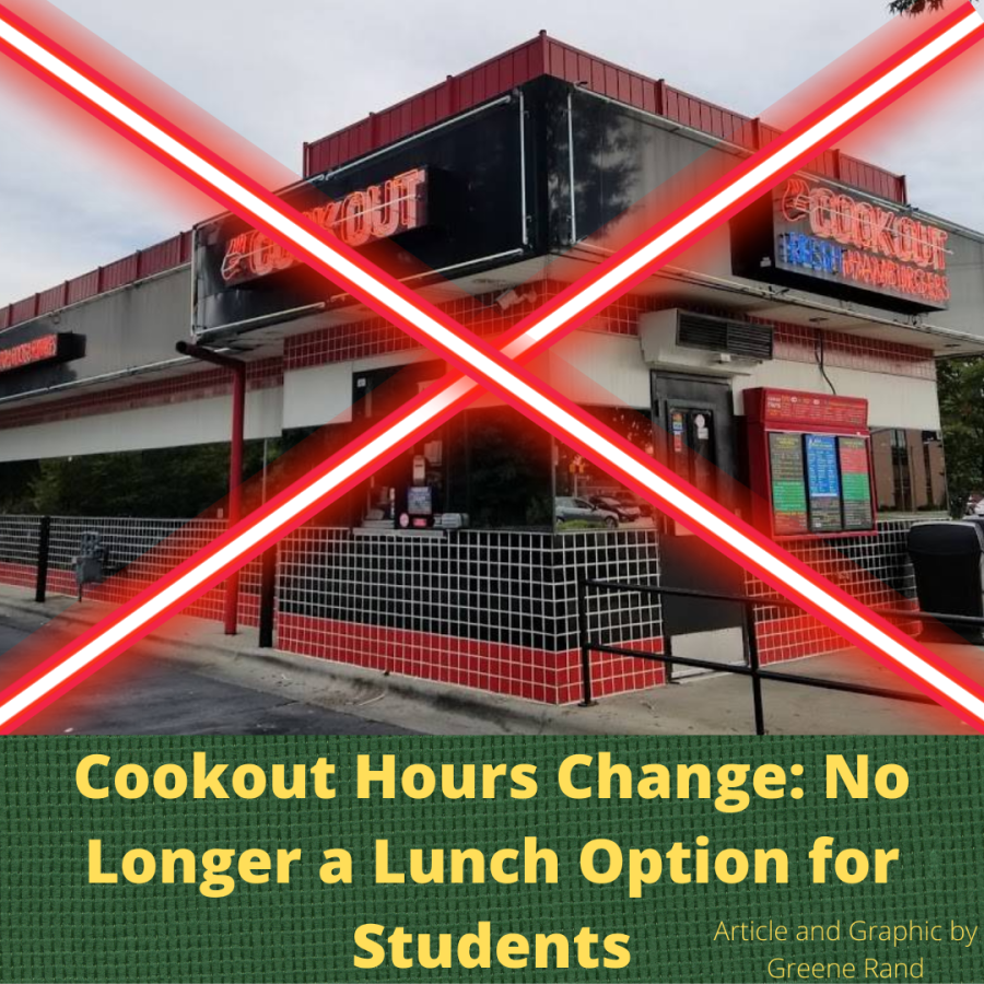 Cookout Hours Change: No Longer a Lunch Option for Students