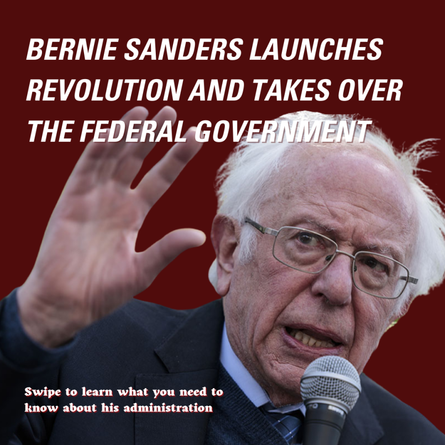 Bernie Sanders Overthrows the U.S. Government and Solves All World Problems