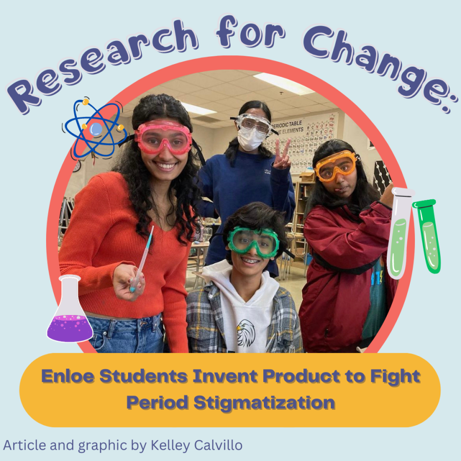 Research for Change: Enloe Students Invent Product to Fight Period Stigmatization