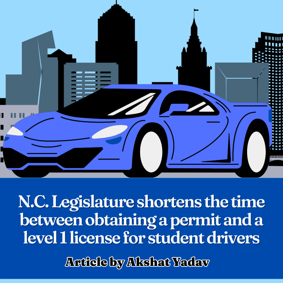 N.C. Legislature Shortens The Time Between Obtaining a Permit and a Level 1 License For Student Drivers