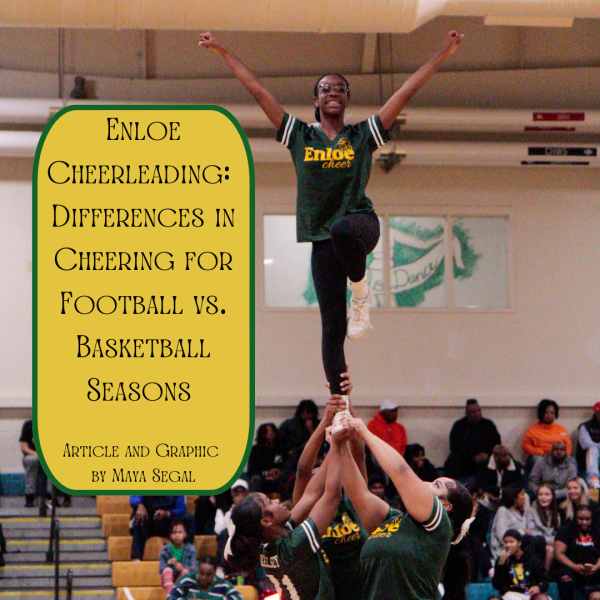 Enloe Cheerleading: Differences in Cheering for Football vs. Basketball Seasons